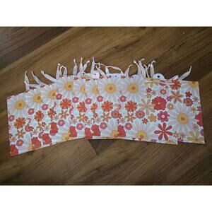 8 Gift Bags Floral With Handle Size Small 12.75x5x10 Present Party Gift